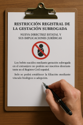 Restricción registral de la gestación subrogada. Abogados Sevilla Derecho Familia. Madrid Salinas Abogados