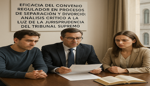Eficacia del convenio regulador en procesos de separación y divorcio: análisis crítico a la luz de la jurisprudencia del Tribunal Supremo. Abogados Sevilla Derecho de Familia. Madrid Salinas Abogados
