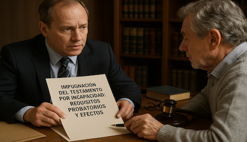 Impugnación del testamento por incapacidad: requisitos probatorios y efectos. Abogados Sevilla Derecho Sucesiones. Madrid Salinas Abogados