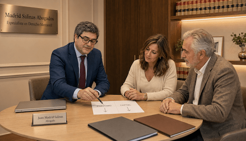 Juan Madrid Salinas asesora a dos empresarios sobre el préstamo de socio y la ampliación de capital.