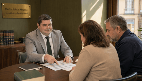 Abogado laboral asesora a dos trabajadores sobre turnos y descansos laborales en Sevilla